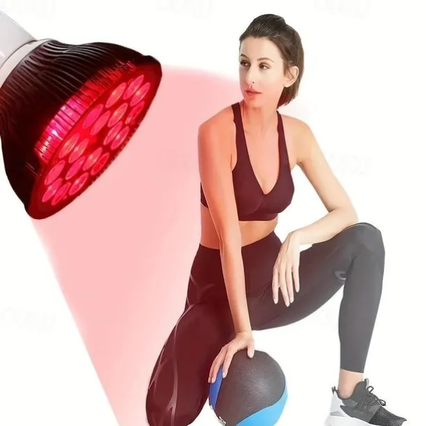 Led Red Light 54w Tripod Light Bulb Physiotherapy Light Par38 Dual Core 660 850nm Red Light Therapy Lamp Near Infrared Combo Bulb for Skin Care, Pain Relief, and Anti-Aging Benefits