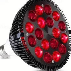Led Red Light 54w Tripod Light Bulb Physiotherapy Light Par38 Dual Core 660 850nm Red Light Therapy Lamp Near Infrared Combo Bulb for Skin Care, Pain Relief, and Anti-Aging Benefits