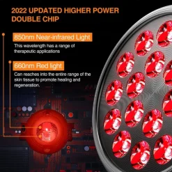 Led Red Light 54w Tripod Light Bulb Physiotherapy Light Par38 Dual Core 660 850nm Red Light Therapy Lamp Near Infrared Combo Bulb for Skin Care, Pain Relief, and Anti-Aging Benefits