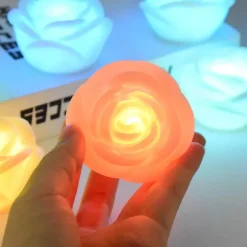 LED Rose Night Light Holiday Party Light Rose Valentine's Day Wedding Light Garden Decoration Night Light Rose.