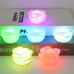 LED Rose Night Light Holiday Party Light Rose Valentine's Day Wedding Light Garden Decoration Night Light Rose.