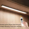 Led Sensor Cabinet Light with Remote Control Magnetic Dimmable Soft Light Wall Lamp Human Body Sensor Induction