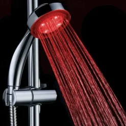 LED Shower Head Color Changing 2 Water Mode 7 Color Glow Light Automatically Changing Handheld Showerhead