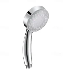 LED Shower Head Color Changing 2 Water Mode 7 Color Glow Light Automatically Changing Handheld Showerhead