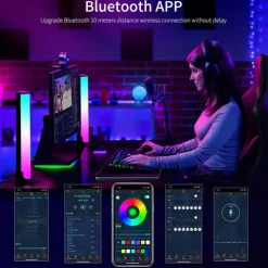 LED Smart Light Bar Gaming Room Lamp TV Lights Intelligent Backlight For Bedroom Living Room