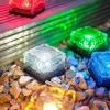 LED Solar Ice Cube Landscape Light Outdoor Ground Lights Waterproof Floor Tile Light For Garden Patio Passage Pond Outdoor Decoration Lawn Lamp