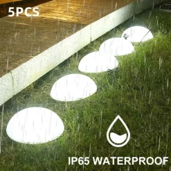 LED Solar Lawn 5-in-1 Led Solar Lights Hemisphere Solar Garden Yard Light Waterproof Outdoor for Pathway Villa Ground Landscape