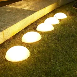 LED Solar Lawn 5-in-1 Led Solar Lights Hemisphere Solar Garden Yard Light Waterproof Outdoor for Pathway Villa Ground Landscape