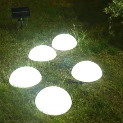 LED Solar Lawn 5-in-1 Led Solar Lights Hemisphere Solar Garden Yard Light Waterproof Outdoor for Pathway Villa Ground Landscape