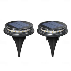 LED Solar Lawn Light Ground Lights Outdoor Waterproof In-ground Solar Lights For Landscape Walkway Lawn Steps Decks Etc