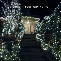 LED Solar Outdoor String Lights, Waterproof 12m 100LEDs & 7m 50LED String Lights for Christmas Garden & Party