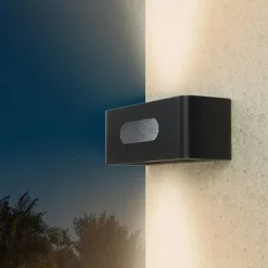 LED Solar Outdoor Wall Lights Step Lights Waterproof Up and Down Security Wall Lamps Energy Saving Step Lights LED Lighting for Garden Step Stair Yard Pathway Backyard Decoration Solar Fence Lights (Warm/White)