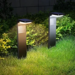 LED Solar Pathway Lights Outdoor Waterproof Bright Landscape Path Lights for Yard Patio Backyard Lawn Driveway Walkway Garden Decorative with Warm and Cool White Light