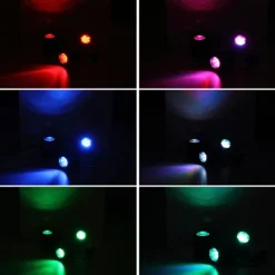 LED Solar Powered Lamp - RGB Color Changing Outdoor Pathway Spotlight, IP68 Waterproof Solar Light for Garden Landscaping