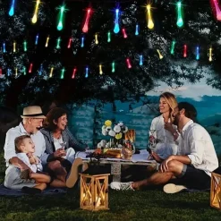 LED Solar String Light 5M 20LEDs Water Drop Bubble Ball Solar Lights Outdoor Waterproof Landscape Garden Festival Decoration Lantern Tree Patio Light