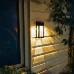 LED Solar Wall Lamp Outdoor Waterproof Landscape Light Villa Entrance Garden Light High-end Modern Style Courtyard Decoration Solar Night Light