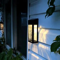 LED Solar Wall Lamp Outdoor Waterproof Landscape Light Villa Entrance Garden Light High-end Modern Style Courtyard Decoration Solar Night Light