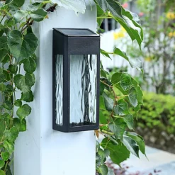 LED Solar Wall Lamp Outdoor Waterproof Landscape Light Villa Entrance Garden Light High-end Modern Style Courtyard Decoration Solar Night Light