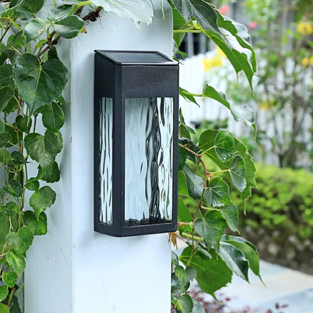 LED Solar Wall Lamp Outdoor Waterproof Landscape Light Villa Entrance Garden Light High-end Modern Style Courtyard Decoration Solar Night Light