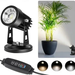 LED Spot Light USB Interface Dimming Color Adjustment Timed Spotlight Warm Light White Light Neutral Light Projection Light Indoor Plant Lighting Decoration Atmosphere Light Plant Landscape Decoration Light 1pc