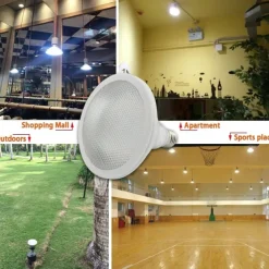 LED Spotlight E27 Bulbs R125 PAR20 PAR30 PAR38 White/Warm White, IP65 Waterproof for Outdoor Indoor Use 110V-240V