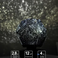 LED Starry Projector Light Bedside Night Lamp Planetario Casero for Kids Baby Nursery Planetarium Constellation Projector Night Scape Lights Home Bedroom Decoration