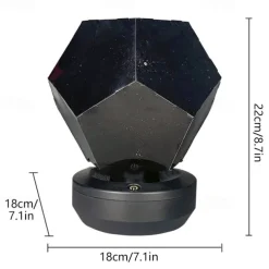 LED Starry Projector Light Bedside Night Lamp Planetario Casero for Kids Baby Nursery Planetarium Constellation Projector Night Scape Lights Home Bedroom Decoration