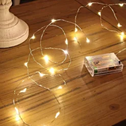 LED String Lights 5M 50 LEDs String Lights Mini Battery Powered Copper Wire Starry Fairy Lights Battery Operated Lights for Decoration