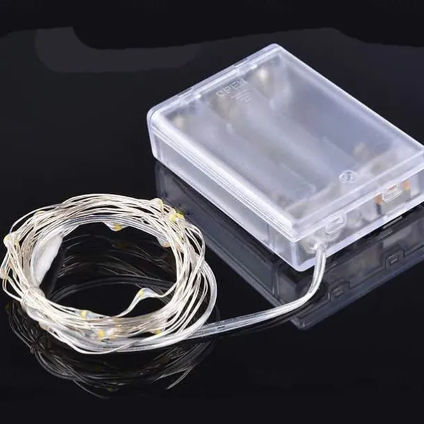 LED String Lights 5M 50 LEDs String Lights Mini Battery Powered Copper Wire Starry Fairy Lights Battery Operated Lights for Decoration