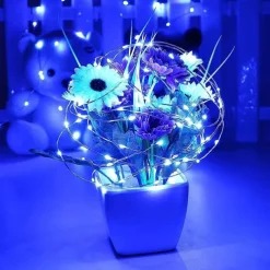 LED String Lights 5M 50 LEDs String Lights Mini Battery Powered Copper Wire Starry Fairy Lights Battery Operated Lights for Decoration