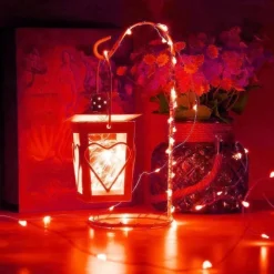 LED String Lights 5M 50 LEDs String Lights Mini Battery Powered Copper Wire Starry Fairy Lights Battery Operated Lights for Decoration