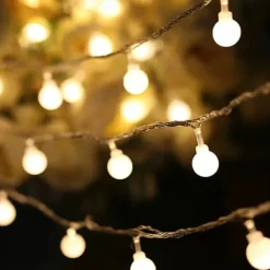 LED String Lights 3M-20LED 6M-40LED 10M-80LED Ball Lights USB Bulb Light String Waterproof Outdoor Wedding Christmas Holiday