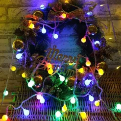 LED String Lights 3M-20LED 6M-40LED 10M-80LED Ball Lights USB Bulb Light String Waterproof Outdoor Wedding Christmas Holiday