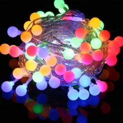 LED String Lights 3M-20LED 6M-40LED 10M-80LED Ball Lights USB Bulb Light String Waterproof Outdoor Wedding Christmas Holiday
