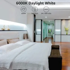 LED Strip Light 10M 32.8 ft 24V High-end LED Strip Lights Kit High Density 1200 LEDs 2835 SMD LED 72W CRI 80 DC24V LED Tape Lights for Under Cabinet Kitchen Commercial Lighting Project