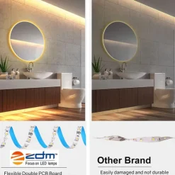 LED Strip Light 10M 32.8 ft 24V High-end LED Strip Lights Kit High Density 1200 LEDs 2835 SMD LED 72W CRI 80 DC24V LED Tape Lights for Under Cabinet Kitchen Commercial Lighting Project