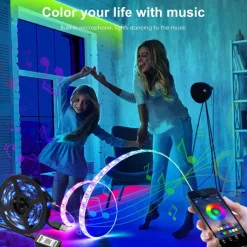 LED Strip Lights APP Music Sync Control Set 5V USB 5050 SMD RGB Bluetooth TV Backlight Waterproof