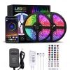 LED Strip Lights Bluetooth Music Sync 40/30/20/10m Color Changing LED Strip 40 Keys Remote Sensitive Built in Mic App Controlled LED Lights 5050 RGB APP Remote Mic 3 Button Switch