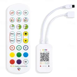 LED Strip Lights Bluetooth App Control 20m 66ft 600LEDs / 15m 49ft450LEDs RGB Color Changing SMD5050 Flexible Music Sync for Home Room Kitchen TV Decoration