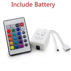 LED Strip Lights DIY Controller 24 Keys IR RGB Control Box Receiver IR Remote Dimmer DC12V 6A For RGB 2835 3528 5050 Beads