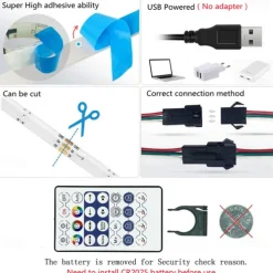 LED Strip Lights 1m-30m RGBIC WS2812b Bluetooth App Control Chasing Effect Lights Flexible Tape Diode Ribbon TV BackLight Room Decorate