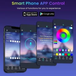 LED Strip Lights Smart Lights 5M 10M Light Sets RGB Tiktok Lights 150 300 LEDs SMD5050 10mm 1Set Mounting Bracket 1 set RGB APP Control Self-adhesive 12V