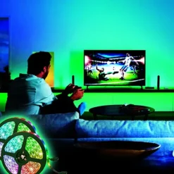 LED Strip Lights Waterproof 10M(2x5M) Flexible LED Strip Lights RGB Tiktok Lights 2835 600LEDs 8mm 44Keys IR Remote Controller