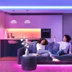 LED Strip Lights Waterproof 10M(2x5M) Flexible LED Strip Lights RGB Tiktok Lights 2835 600LEDs 8mm 44Keys IR Remote Controller