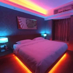 LED Strip Lights Waterproof 10M(2x5M) Flexible LED Strip Lights RGB Tiktok Lights 2835 600LEDs 8mm 44Keys IR Remote Controller