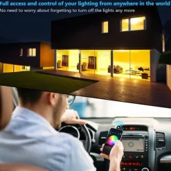 LED Strip Lights WiFi Smart app Controlled Kit 20m 66ft RGB Color Changing SMD 5050 Work with Smartphone Google Alexa 12V 20A Power Supply