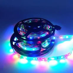 LED Strip Lights (2x5M)10M 32.8ft 2835 RGB 600LEDs 8mm Strips Lighting Flexible Color Changing with 44 Key IR Remote Ideal for Home Kitchen Christmas TV Back Lights DC 12V