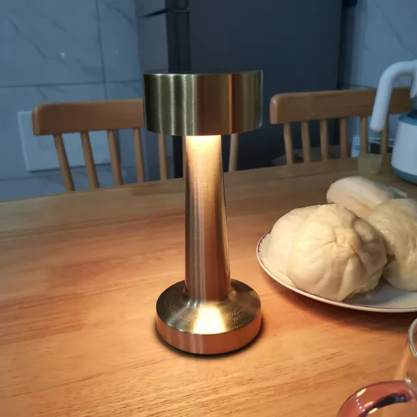 LED Table Lamp Dumbbell 16-Color Usb Rechargeable Hotel Desk Lamp Touch Dimming Restaurant Bar Atmosphere Lamp Retro Simple Lamp