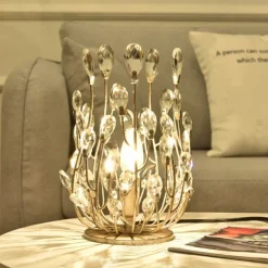 LED Table Lamp 5W Warm White Vintage Design Crystal Table Lights Decorative Bedroom Office 110-240V
