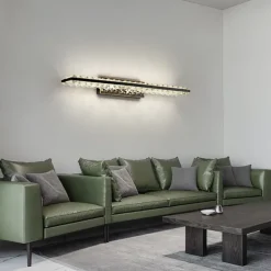 LED Vanity Light Crystal Waterproof IP20 20W Mirror Light Modern White Minimalist Bathroom Light Fixture Aluminum Iron Bathroom Wall Sconce Wall Mount Lighting Fixture